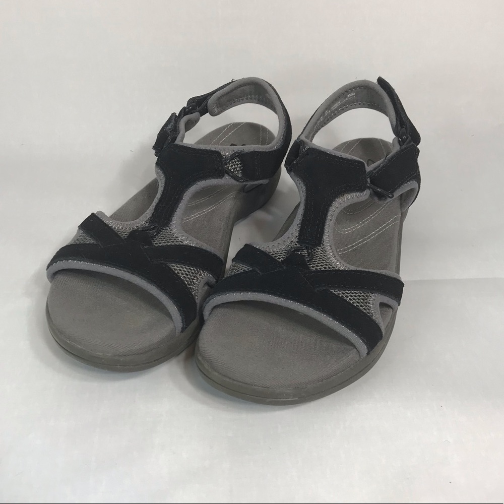 Clarks In Motion Sandals Black Gray 5M